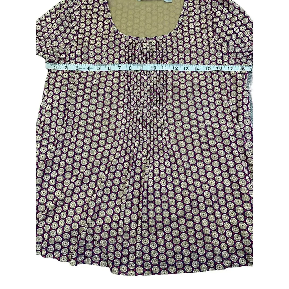 Liz Claiborne Blouse Long Sleeve Geometric Print Boho Size‎ Large
